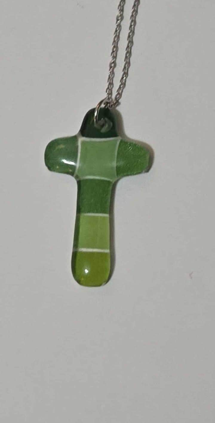 Verdant Grace Cross Pendant
