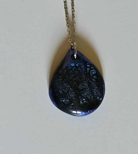 Midnight Veil Teardrop Pendant