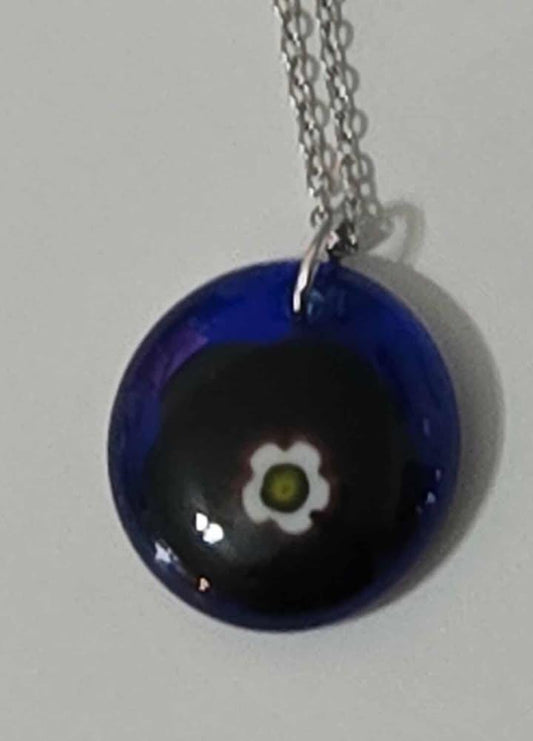 Midnight Petal Pendant